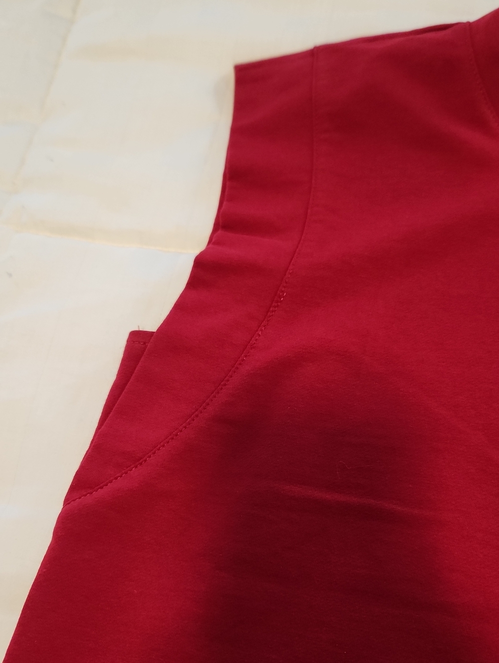 Sleeveless Top and Drawstring Shorts Set - Red - Picture 4 of 6